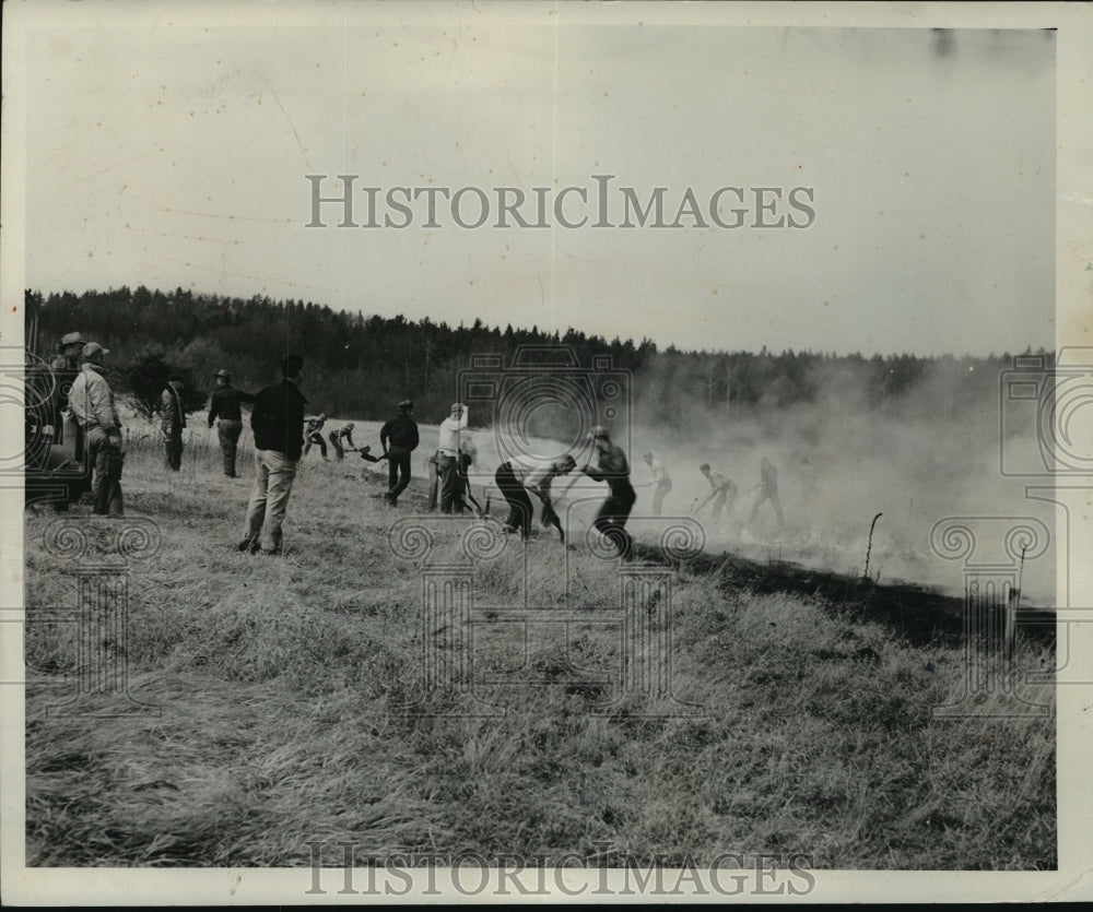 1953 Wisconsin Conservation Department at Camp Mccoy With Students - Historic Images