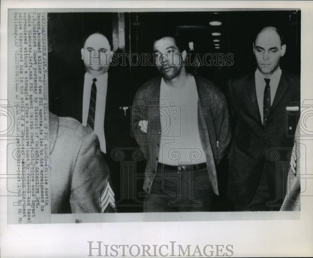 1969 Press Photo Billie Austin Bryant, Accused Killer of FBI Agents - Historic Images