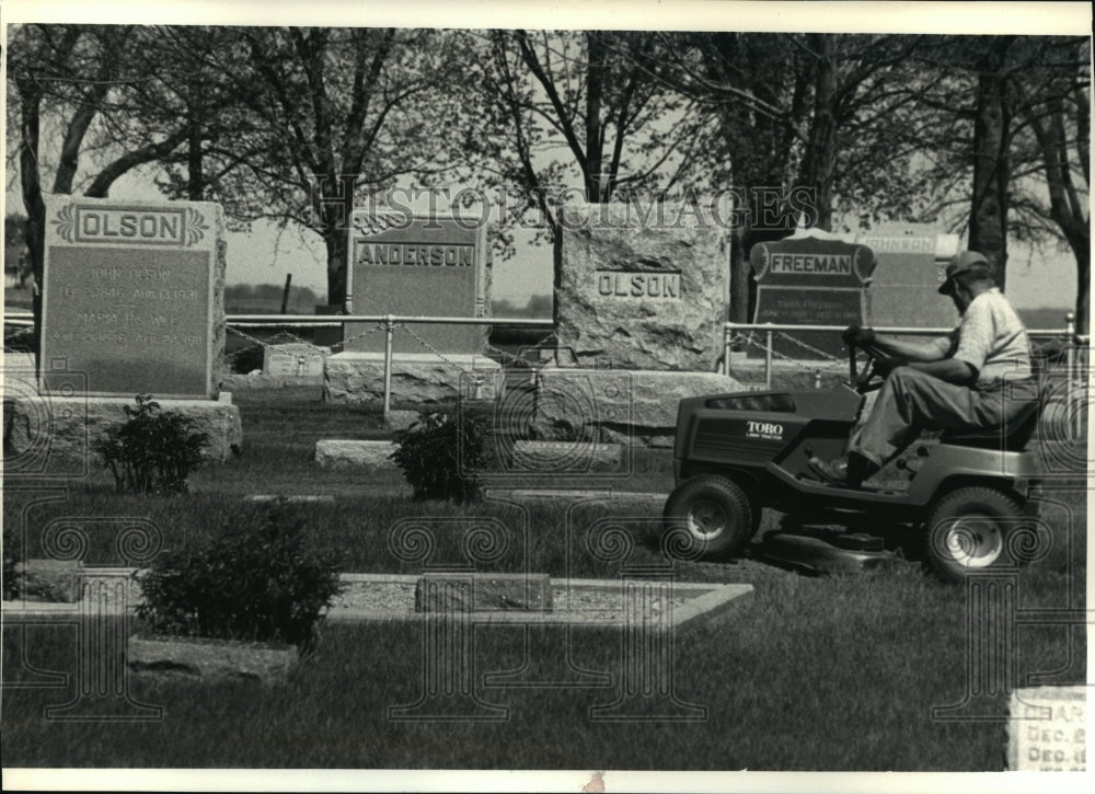 1986 Press Photo Stromsburg, Nebraska With Swedish Origin of Most Inhabitants - Historic Images