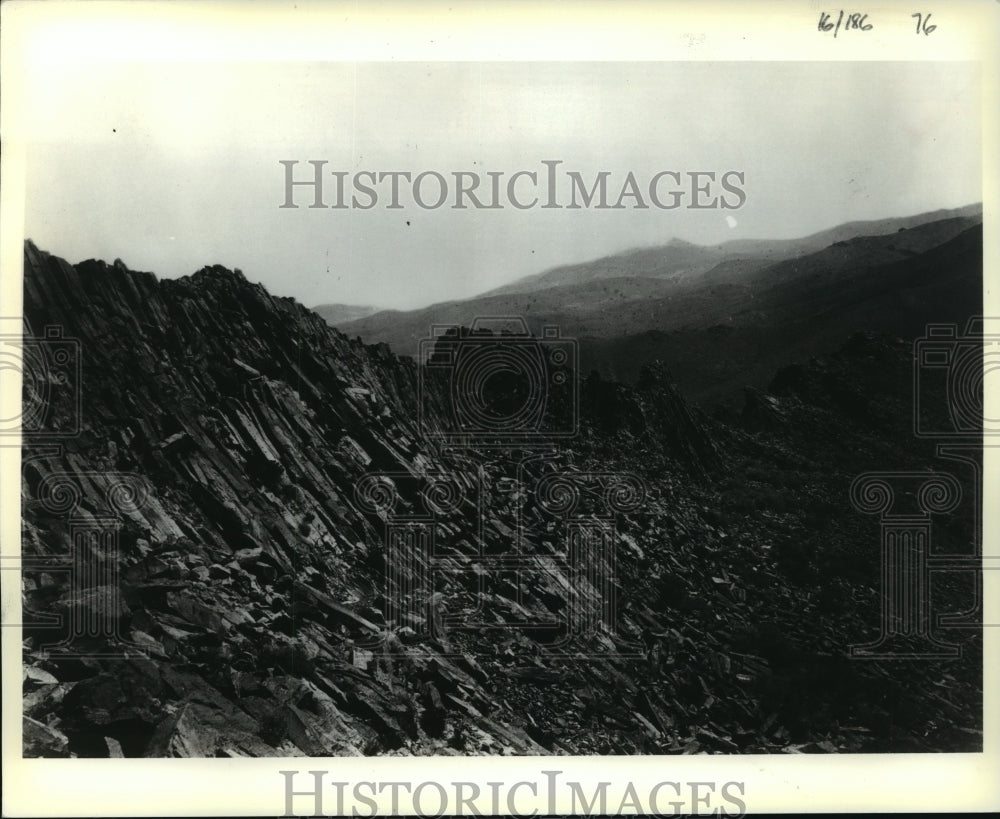 1984 Press Photo Volcanic Ridge in the Trinity Mountains - mja60892-Historic Images