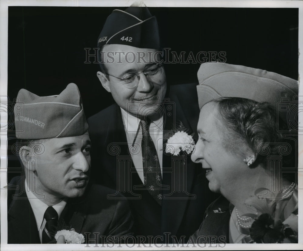 1957 Commander William Carmen of the Jewish War Veterans at a Dinner - Historic Images