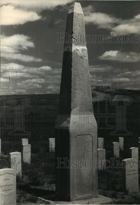 1989 Press Photo George Custer Battlefield National Monument in Montana-Historic Images