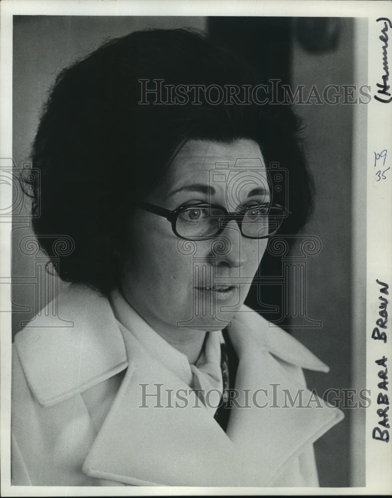 1972 Mrs Barbara Brown at the Milwaukee Sentinel Forum for Progress - Historic Images