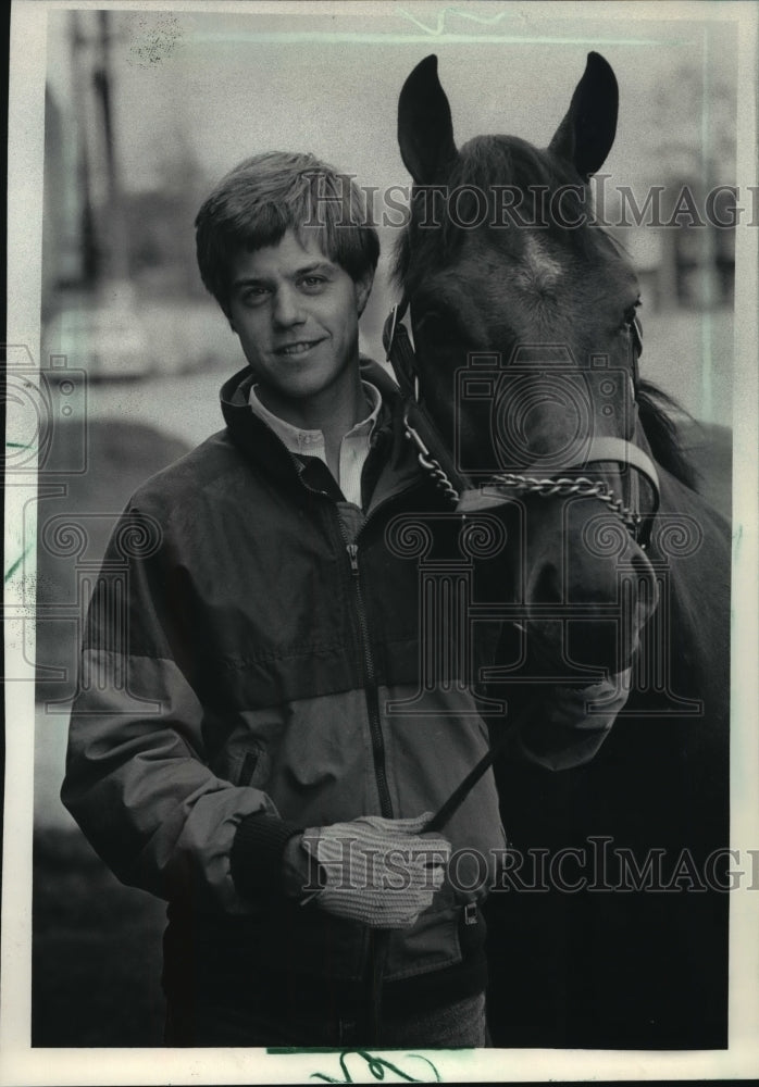 1984 Press Photo Donald Chaskra, Hopeful Olympic Horse Rider - mja61781 - Historic Images