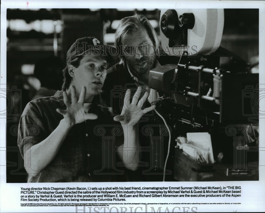 1990 Press Photo Kevin Bacon and Michael McKean in "The Big Picture"-Historic Images