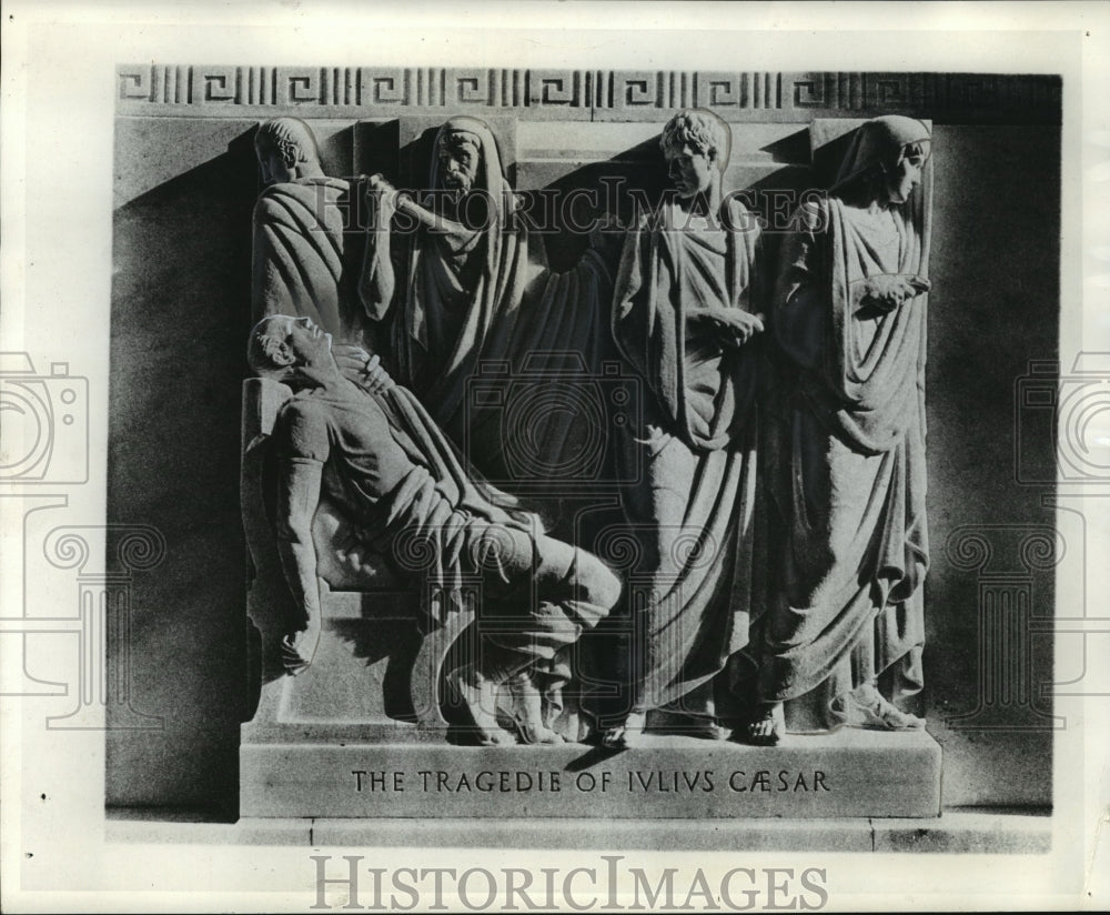 1941 Press Photo The Walls of Folger Shakespeare Library in Washington D.C.-Historic Images