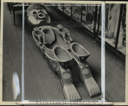 1927 Press Photo The Kiasswa displayed at the Wisconsin State Historical Society-Historic Images