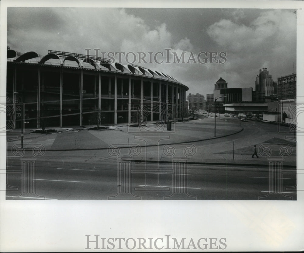 1978 Press Photo Busch Stadium Downtown St. Louis, Missouri - mja62382-Historic Images