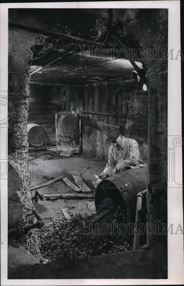 1961 Old Barrel Found Underground by William A. Eschenburg - Historic Images