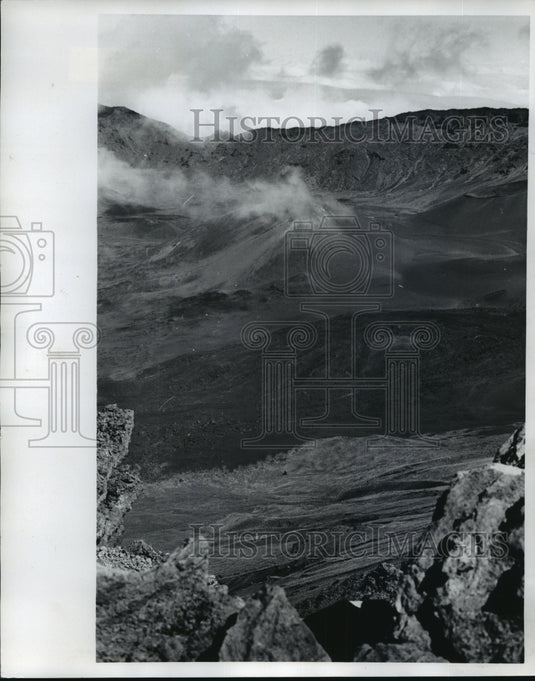 1987 Smoking Volcano, Hawaii  - Historic Images