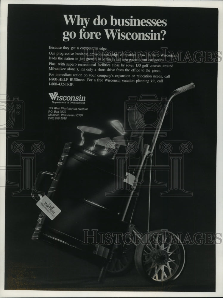 1992 Press Photo Golf Newspaper and Magazine Ad Developed by The Brady Company-Historic Images