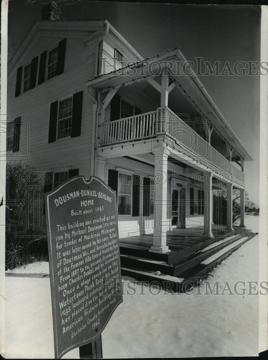 1978 Press Photo Historic Dousman Dunkel Behling Home - mja62925-Historic Images