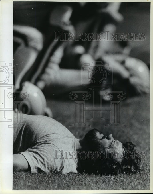 1987 Press Photo Larry McCarren - mja62943-Historic Images