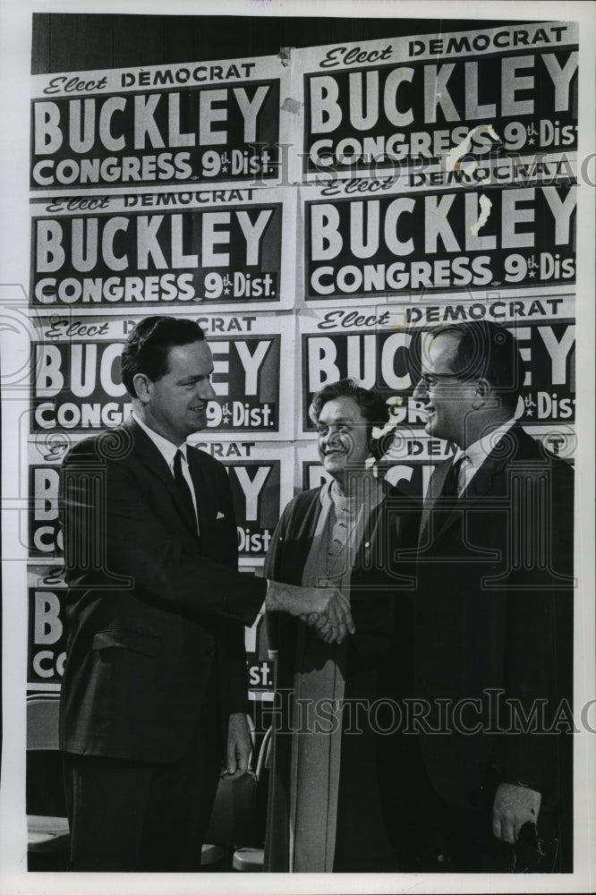 1966 Press Photo James P. Buckley Candidate for Congress in Wisconsin-Historic Images