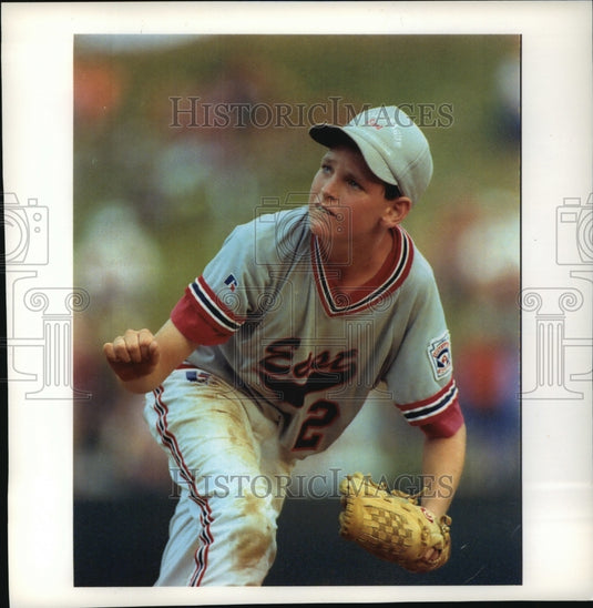 1992 Adam Famoso in Little League Baseball Game-Historic Images