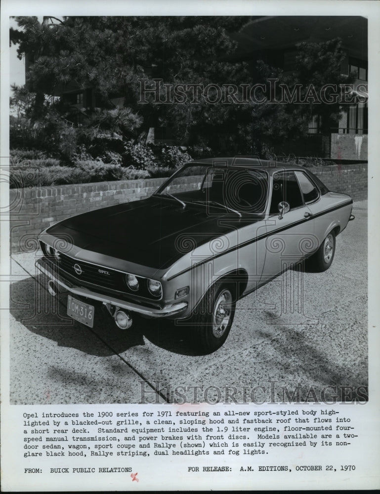 1970 Press Photo Rallye, Model in Opel&#39;s New Line - mja63279-Historic Images