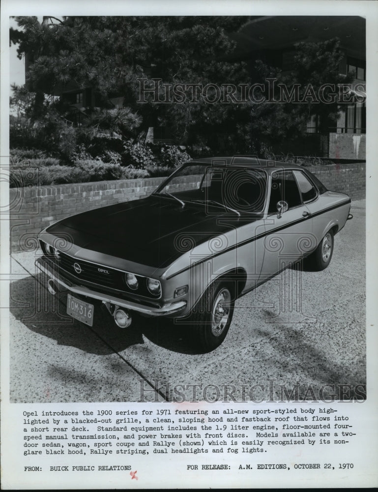 1970 Press Photo Rallye, Model in Opel's New Line - mja63279-Historic Images