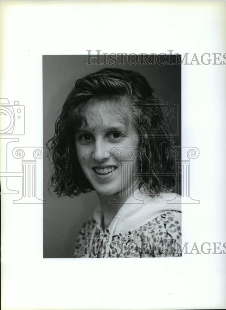 1994 Press Photo Diving-Christy Chiapete, from Waukesha West High School - Historic Images