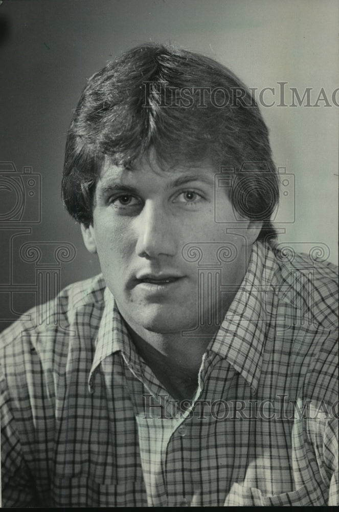 1983 Press Photo John Anderson, Green Bay Packers Football Linebacker - Historic Images