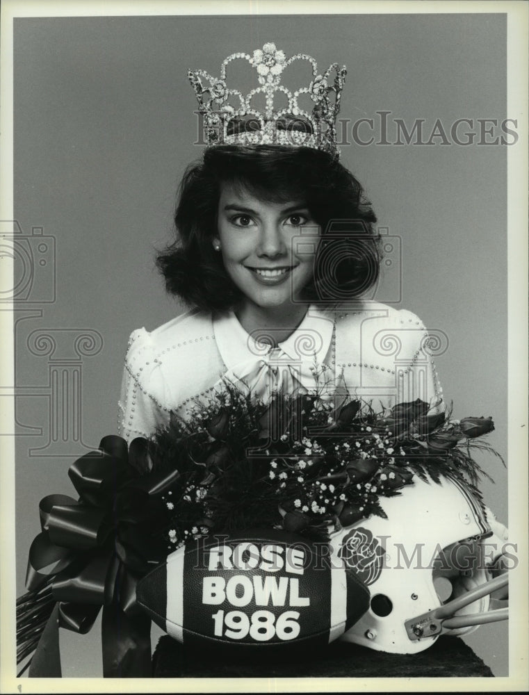 1985 Press Photo Aimee Lynn Richelieu, 1986 Rose queen, Pasadena, California-Historic Images
