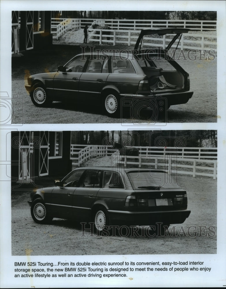1992 Press Photo BMW 525i Touring automobile - mja63721-Historic Images