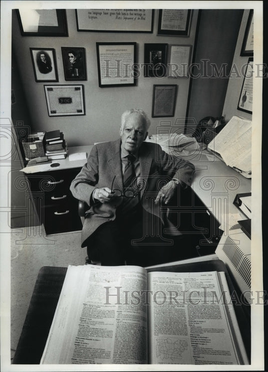 1991 Press Photo Frederic Cassidy - mja64065 - Historic Images