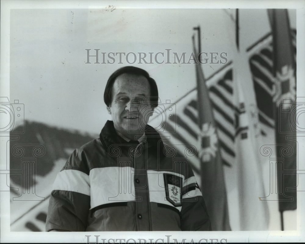 1984 Press Photo Jim McKay - Host, 1984 Winter Olympics - mja64492 - Historic Images