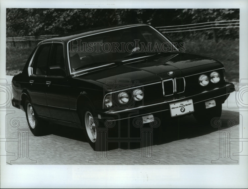 1983 Press Photo 1983 BMW 733i four-door sedan - mja64706-Historic Images