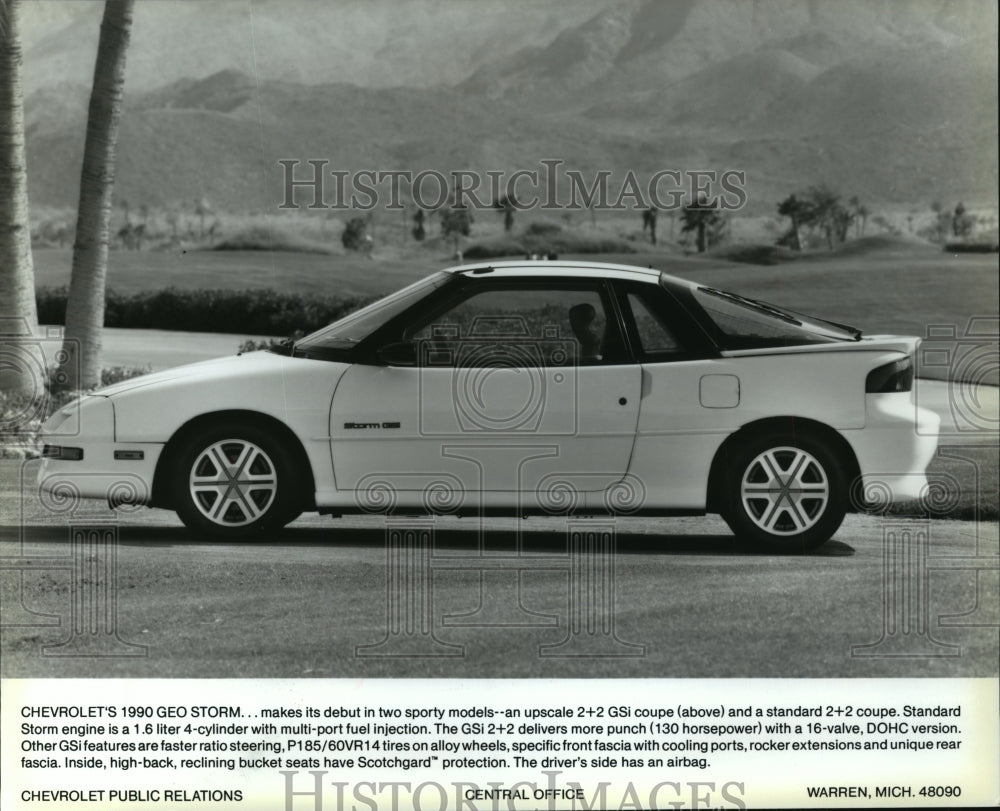 1990 Press Photo Chevrolet&#39;s Geo Storm GSi - mja65181-Historic Images