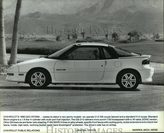 1990 Press Photo Chevrolet's Geo Storm GSi - mja65181-Historic Images