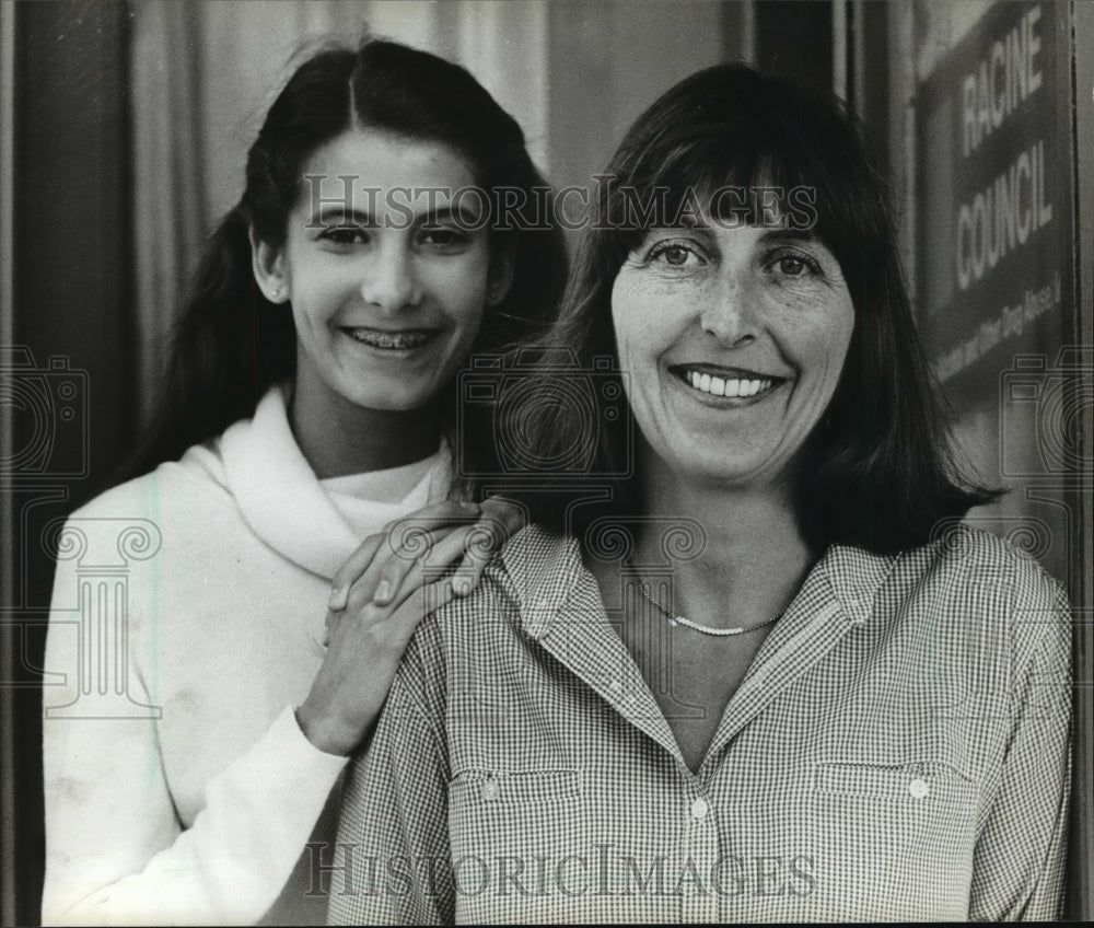 1982 Press Photo Karen Calkins, Racine Wis. alcohol &amp; drugs abuse, Junior League - Historic Images