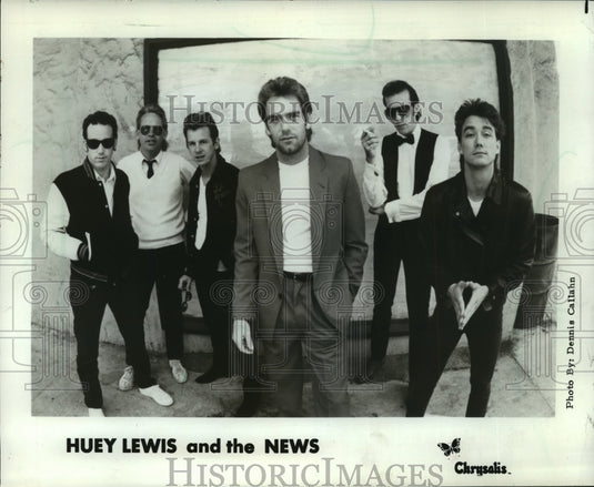 1984 Press Photo Huey Lewis and the News Rock Group - mja66301 - Historic Images