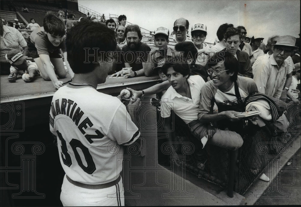 1984 Press Photo Baltimore Oriole Baseball Player Dennis Martinez - mja66376 - Historic Images