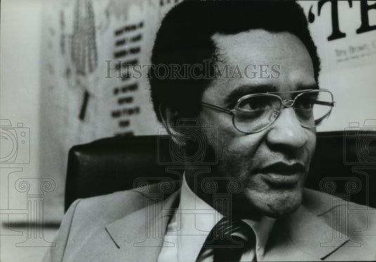 1975 Press Photo Tony Brown, newsman from "Say Brother" - mja66404-Historic Images