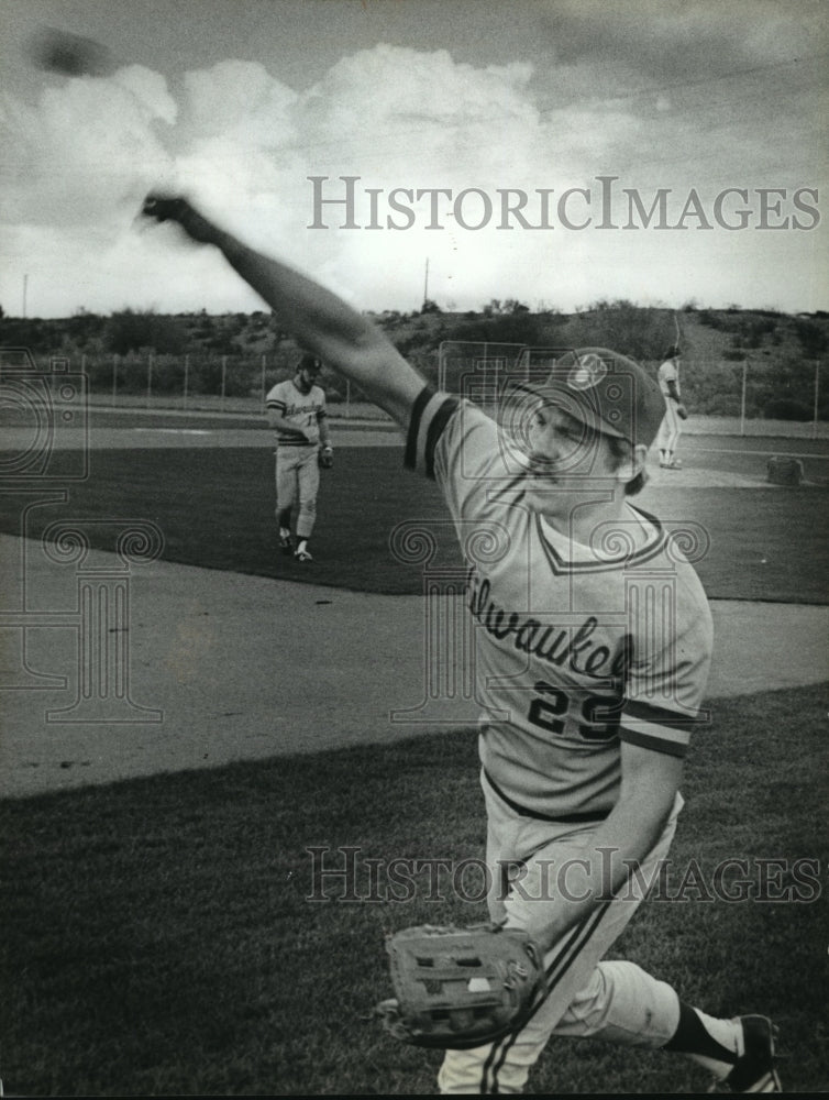 1981 Press Photo Mark Brouhard on Milwaukee Brewers - mja66858 - Historic Images