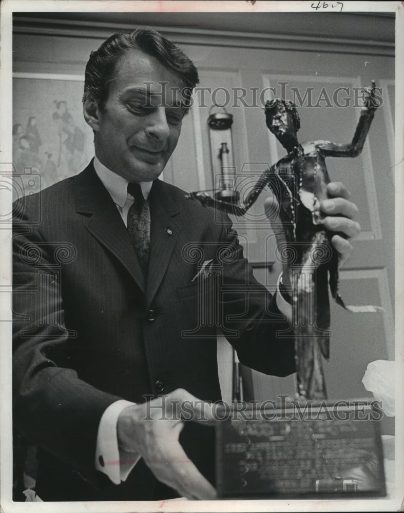 1968 Press Photo Harry John Brown at Reception at the Town Club - mja67117-Historic Images