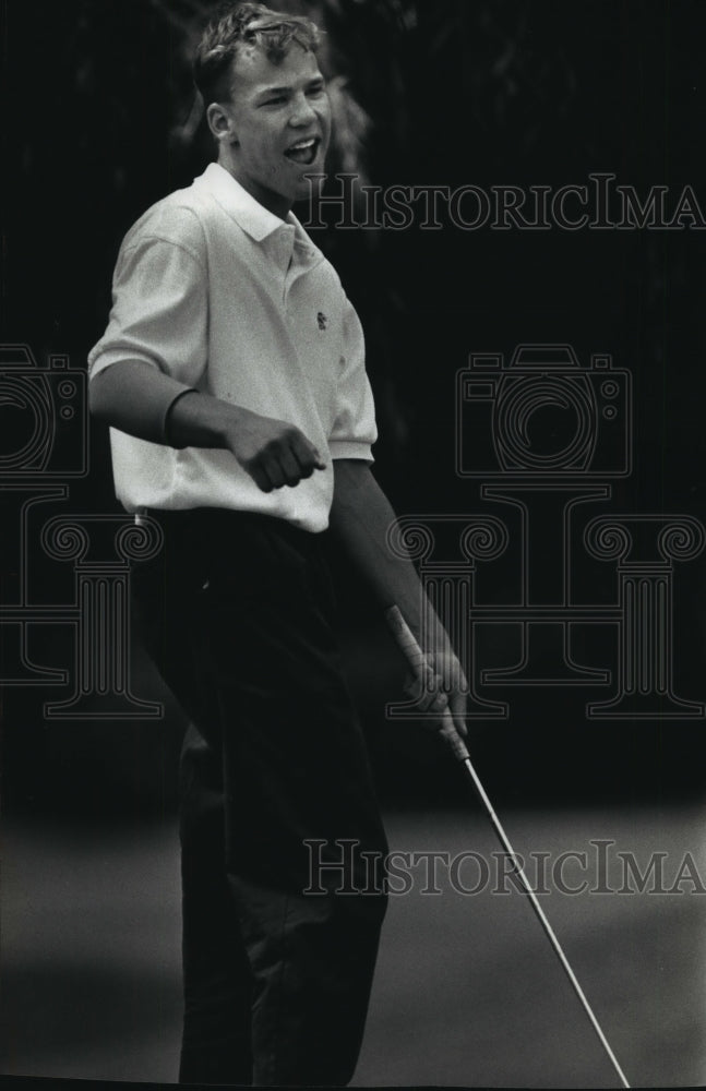 1991 Press Photo Casey Brozek at State Amateur Tournament at Westmoor Wisconsin-Historic Images