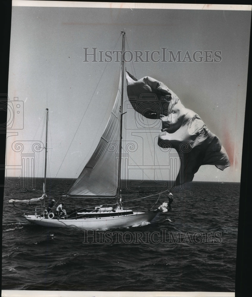 Lake Michigan yachting association regatta race start incident 1961 Press Photo - Historic Images