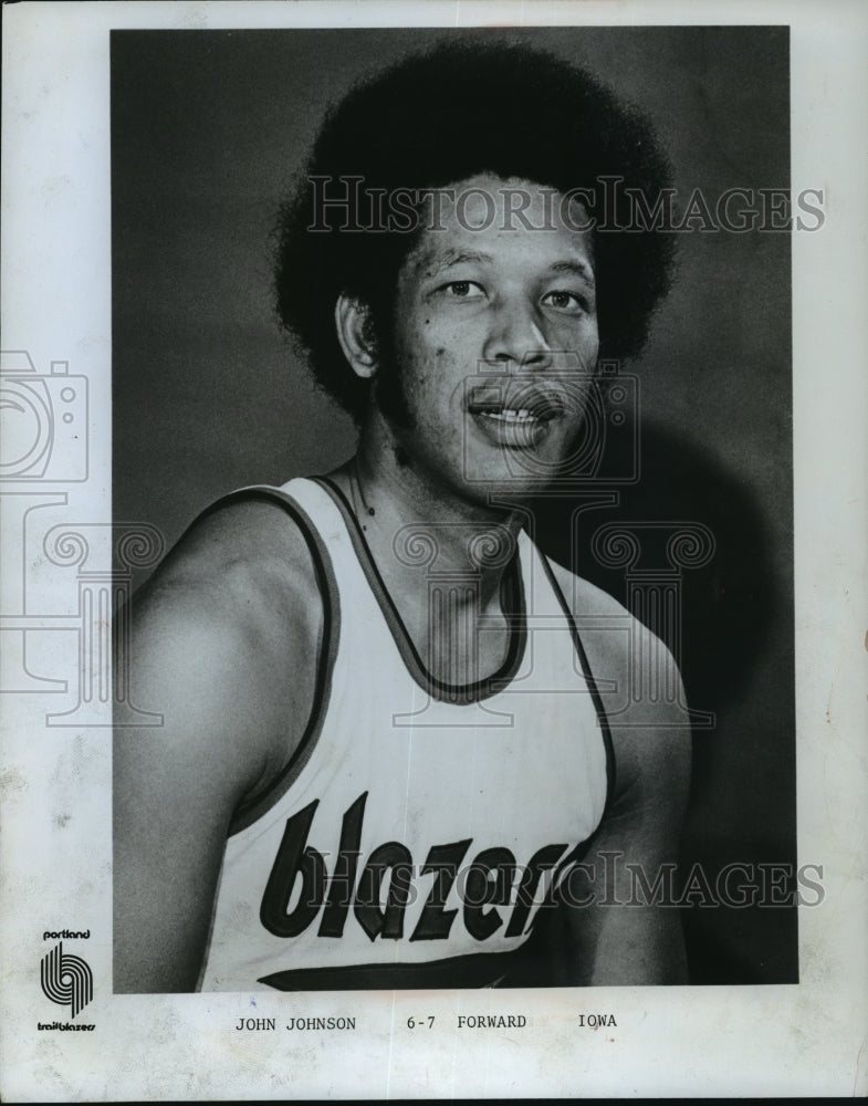 1979 Press Photo John Johnson, forward, Portland Trailblazers Basketball Team - Historic Images