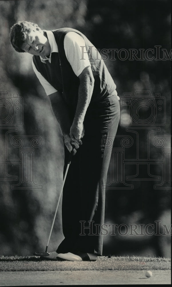 1985 Press Photo Golf Champ Andy Bean at Isuzu Kapalua International Final Round- Historic Images