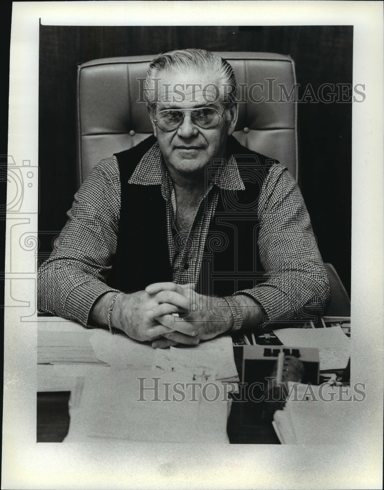 1982 Press Photo P. C. Christiansen, founder of Smoky Lake Reserve - mja68020 - Historic Images