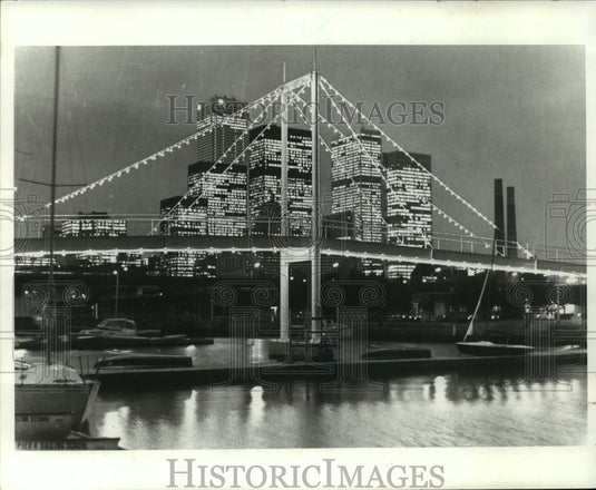 1979 Press Photo Harbor Front- North WoodsToronto, Canada, Rising Star - Historic Images