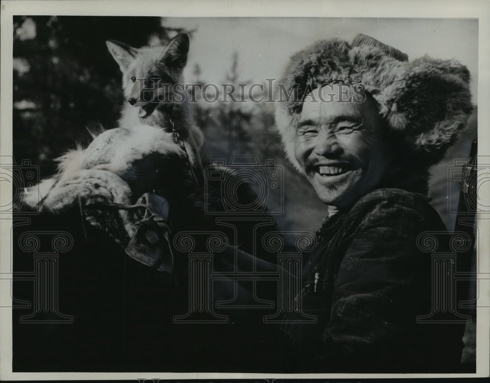 1961 Press Photo Mukopai Preparing To Go Hunt In The Altai Mountain Forest-Historic Images