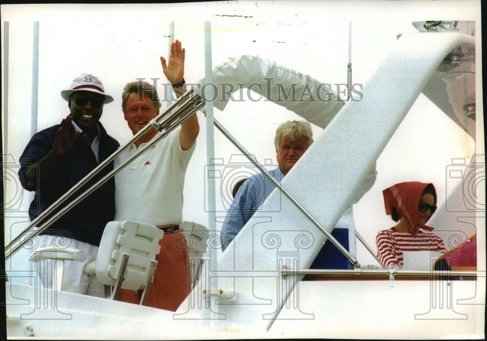 1993 Vernon Jordan, Bill Clinton, Edward Kennedy And Jackie Onassis - Historic Images