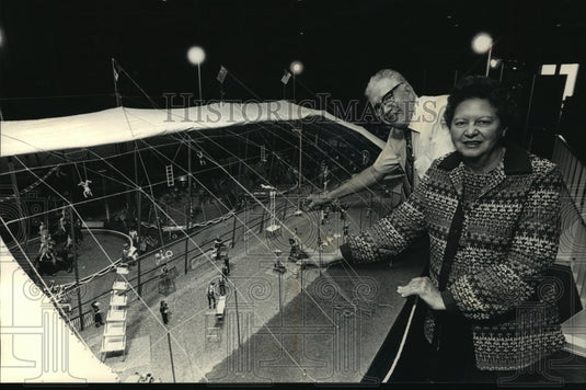 1987 Press Photo Miniature circus replica with five-minute animated performance-Historic Images