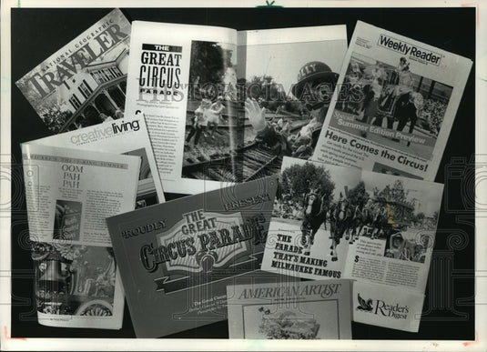 1989 Press Photo Milwaukee's circus parade in many magazines and newspapers-Historic Images