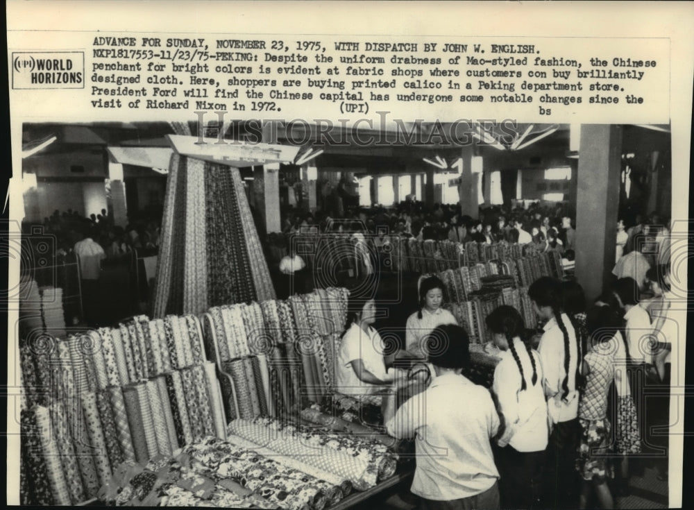 1975 Shoppers in a Department Store in Peking, China Historic Images