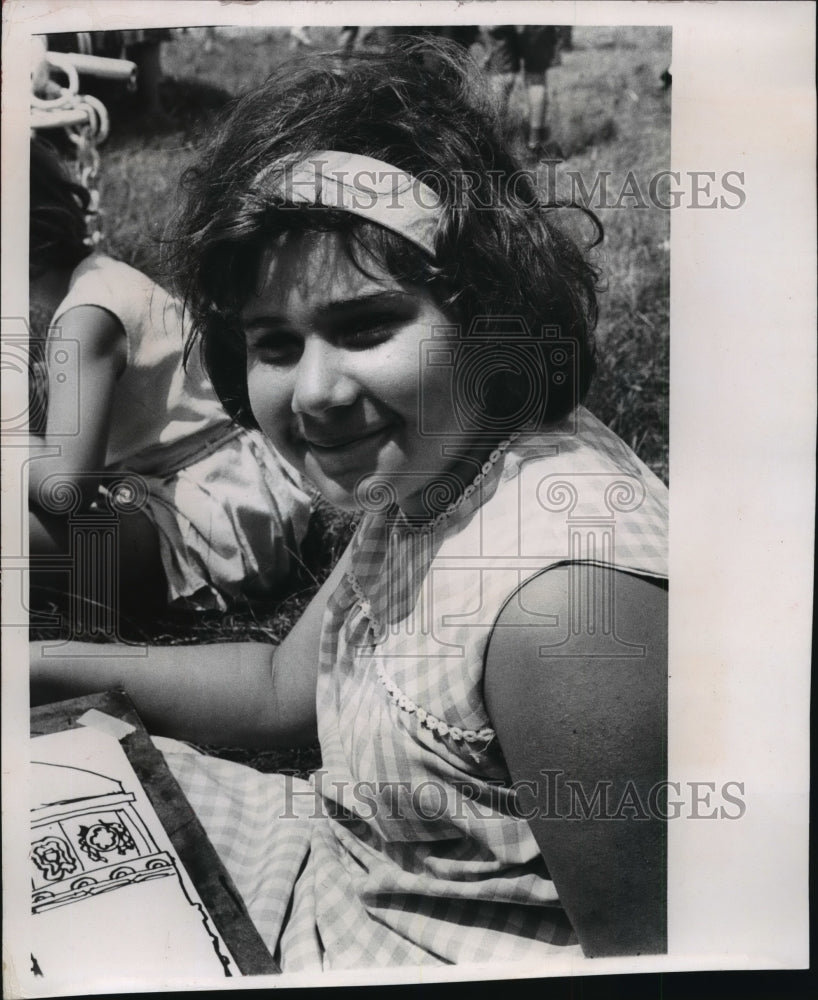 1964 Press Photo Cheryl Spritzer at the Circus Parade - mja70205-Historic Images