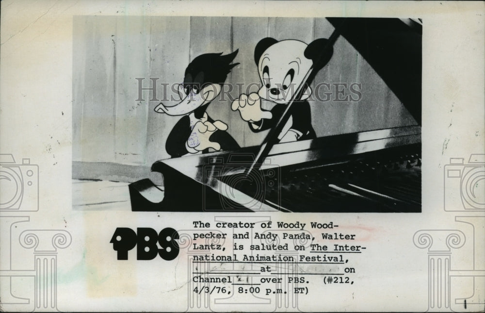 1976 Woody Woodpecker and Andy Panda Played a Piano Duet-Historic Images