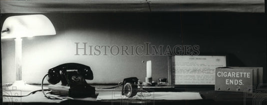 1984 Press Photo Telephone to White House in Winston Churchill's War Bunker - Historic Images